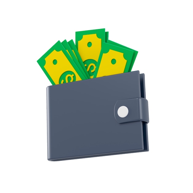 D icon related to money d illustration