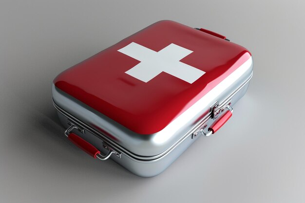 d medical kit bag for first aid and treatment transparent background premium