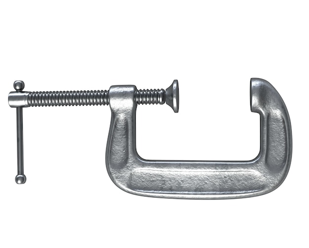 D render of cclamp tool isolated on white