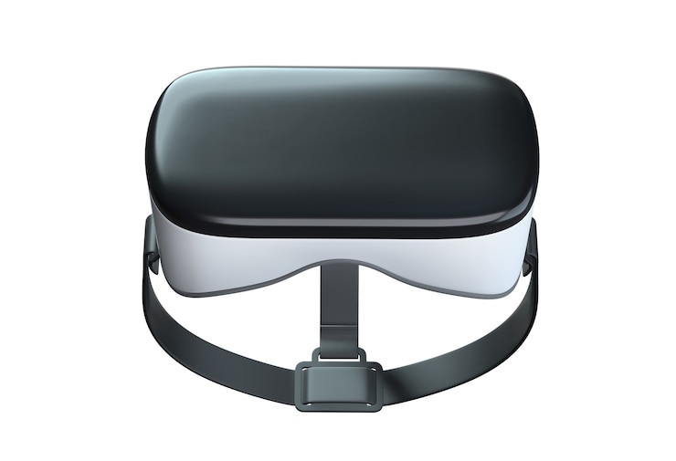 Foto d render van virtual reality googles geïsoleerd op wit
