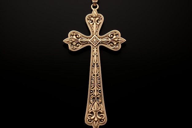 Foto d rappresentazione del simbolo della croce al neon