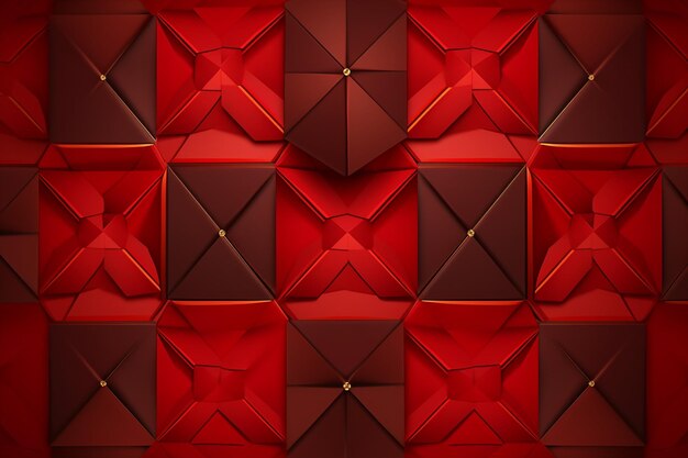 d rode geometrische abstracte achtergrond overlappingslaag met afgeronde rombe-effectdecoratie