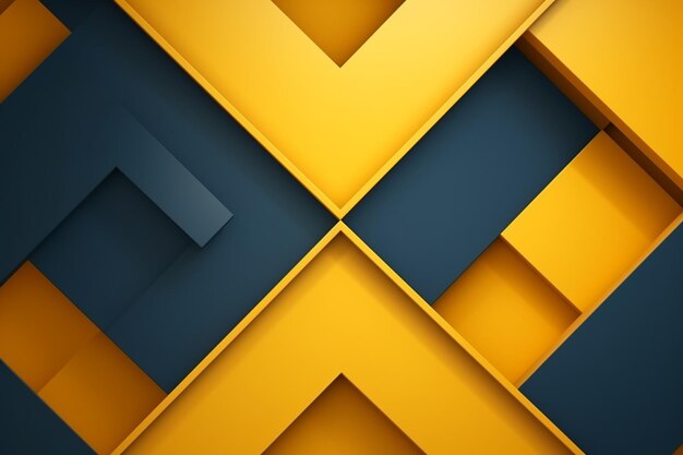 Photo d yellow geometric abstract background overlap layer with rounded rhomb effect decoration