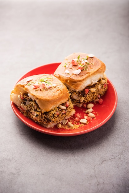 Dabeli, kutchi dabeli or double roti is a popular snack food of India, originating in the Kutch or Kachchh region of Gujarat