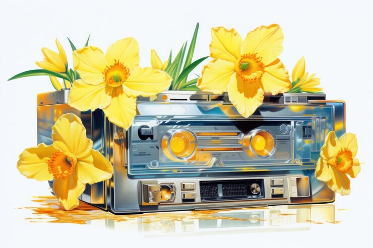 Photo daffodil flower plant white background