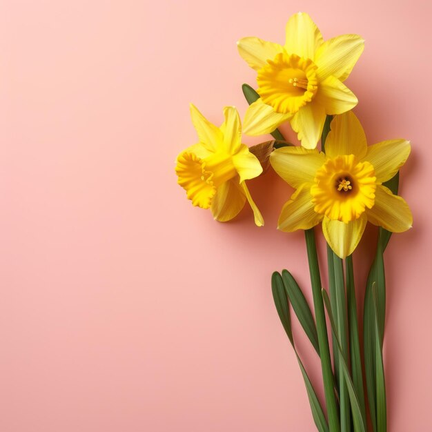 daffodils flowers background