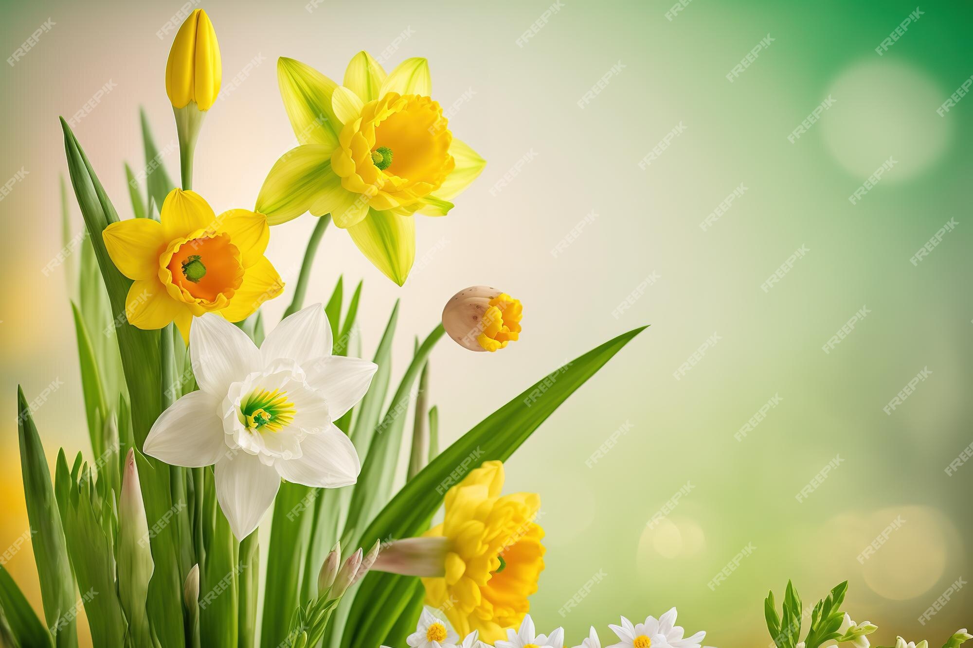 Daffodils - Beautiful Spring Flowers Graphic by Dazzling Illustrations ·  Creative Fabrica