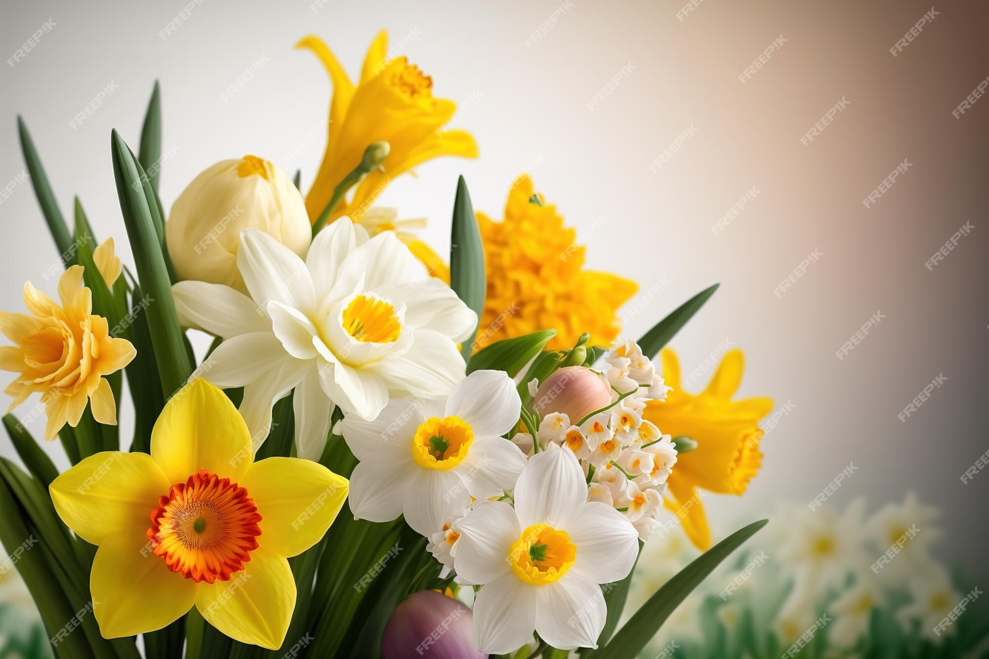 Daffodils - Beautiful Spring Flowers Graphic by Dazzling Illustrations ·  Creative Fabrica