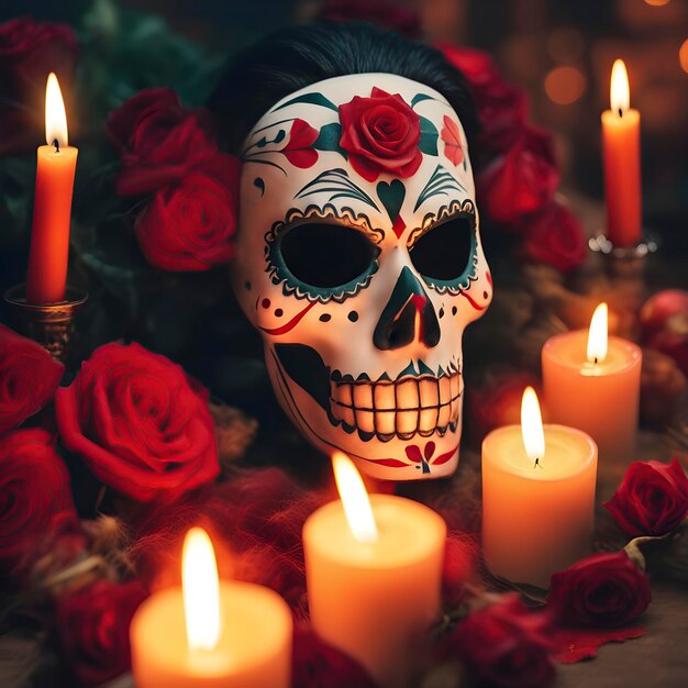 dag van de dode schedel Mexicaanse cultuur