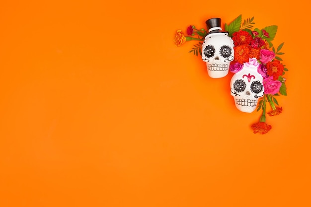 Dag van de Doden Da De Los Muertos Viering Achtergrond