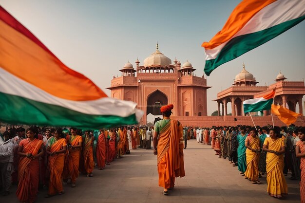 Foto dag van de republiek van india en internationale douanedag