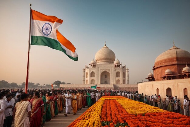 Foto dag van de republiek van india en internationale douanedag