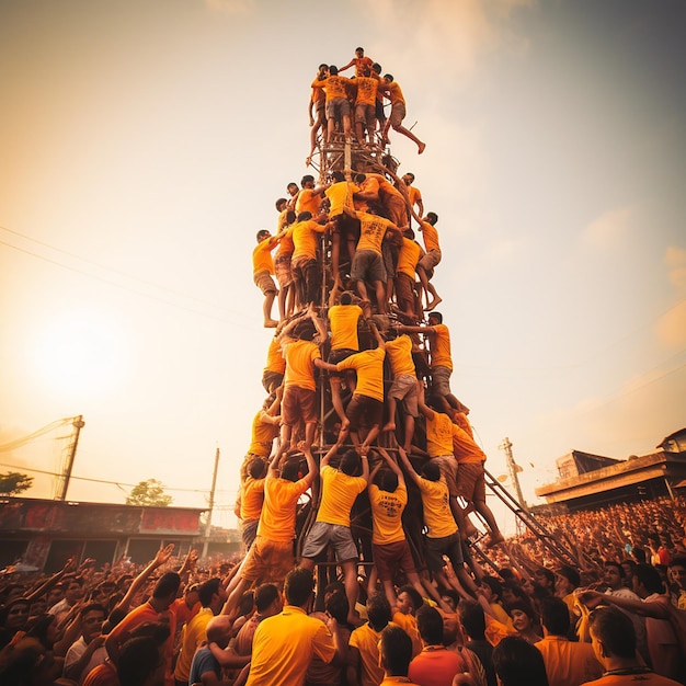 Dahi handi gebeurtenis