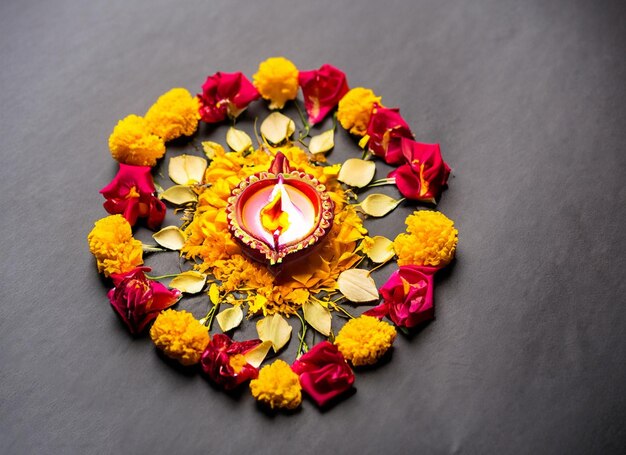 Dahi handi teej fastival top view