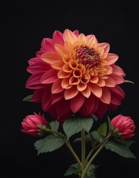 Dahlia bloem gegenereerd met behulp van AI