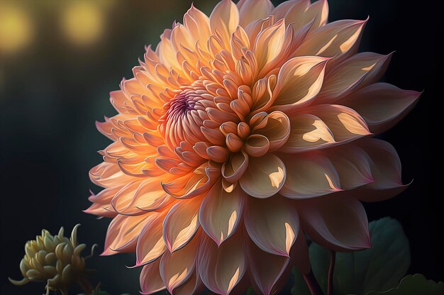 dahlia bloem illustratie