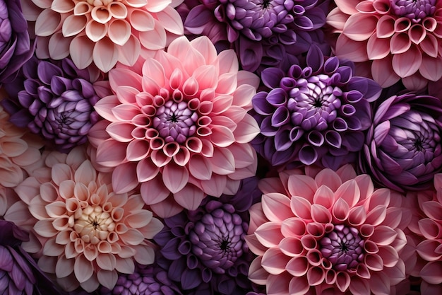 Dahlias als achtergrond