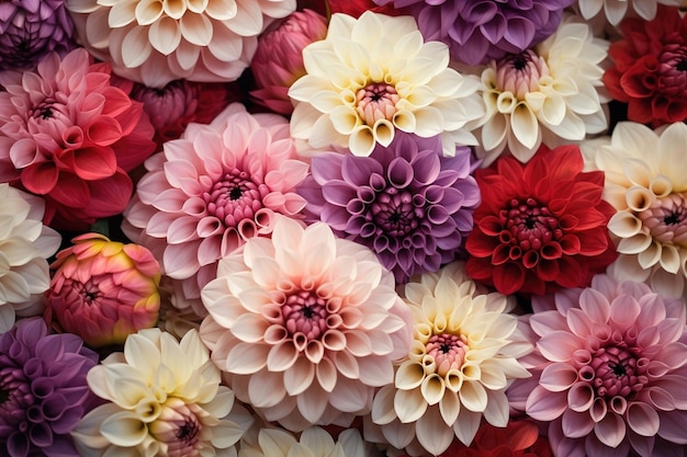 Dahlias als textuur