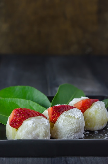 Daifuku Mochi Japanese dessert 