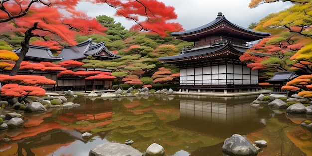 Daigoji temple in autumn kyoto japan