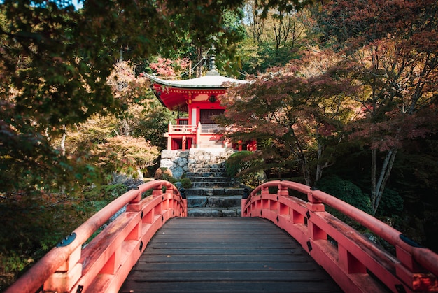 Foto tempio di daigoji a kyoto, giappone