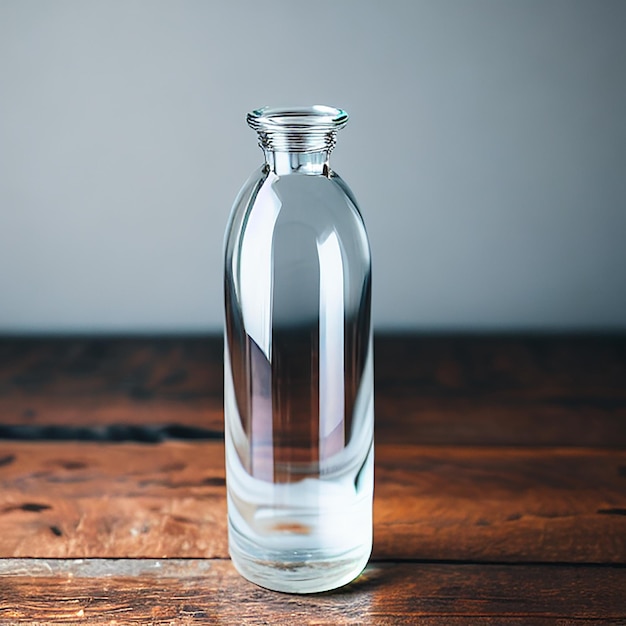 daily milk empty glass bottle