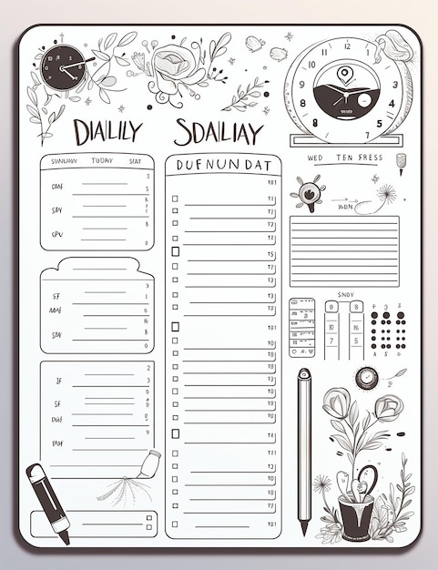 Photo daily planner free