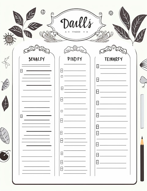 Photo daily planner free