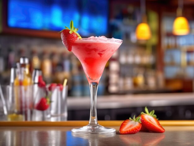 Daiquiri Cocktail op een bar tegen generatieve AI
