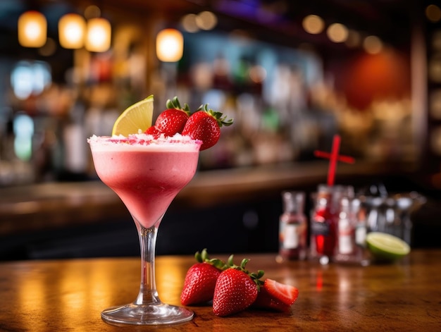 Daiquiri Cocktail op een bar tegen generatieve AI