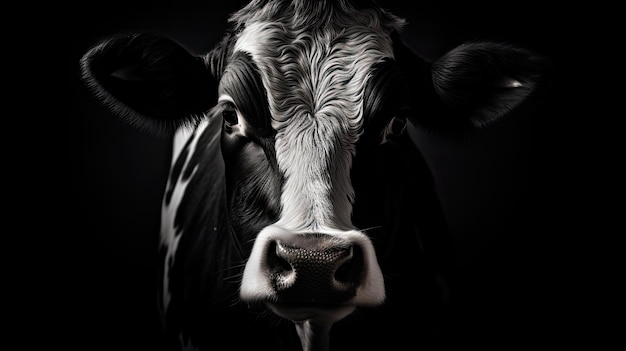 Dairy cow face