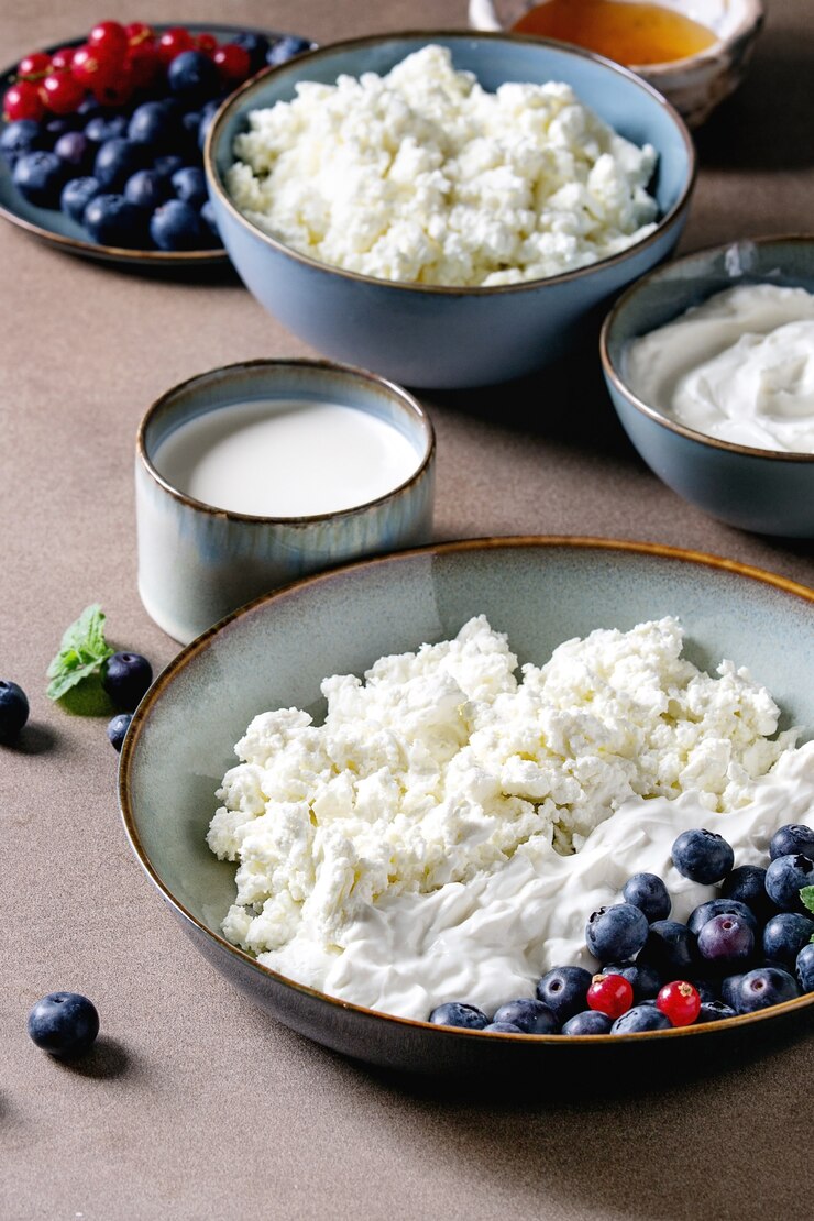 Фотография молочные продукты на завтрак