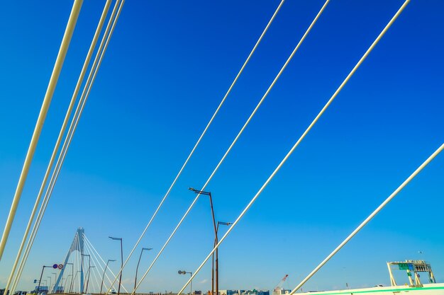 Daishi bridge and blue sky shooting location kawasaki city kanagawa prefecture