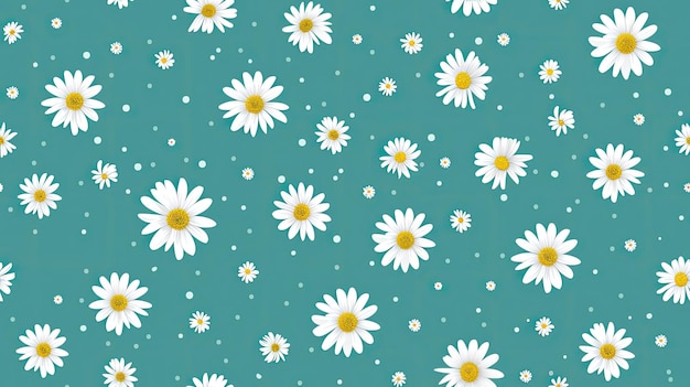 Photo daisies on a blue background