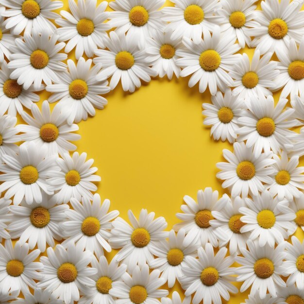 Daisies and Chamomile Flowers as Decoration Background