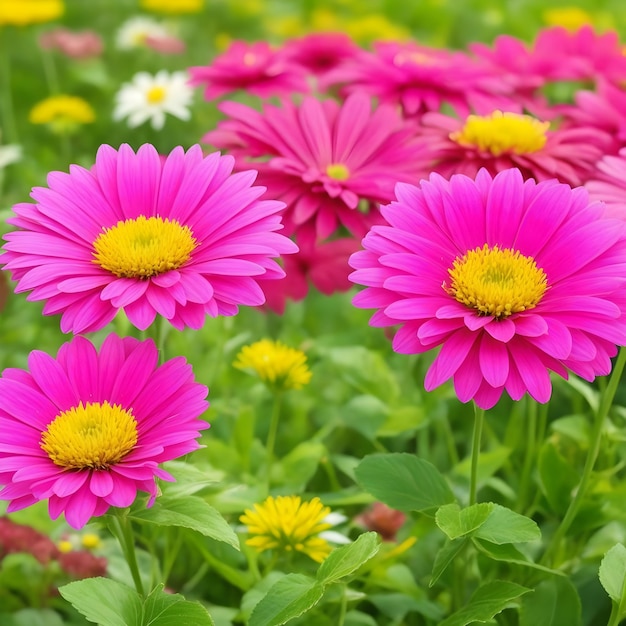 daisies garden background