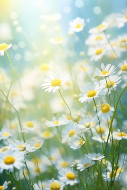 Daisies in het veld