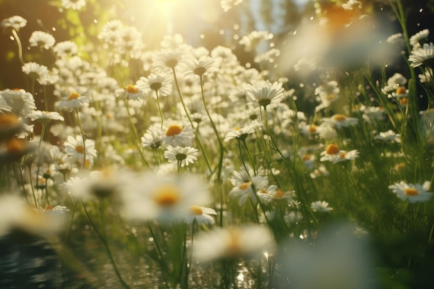 Daisies in het veld