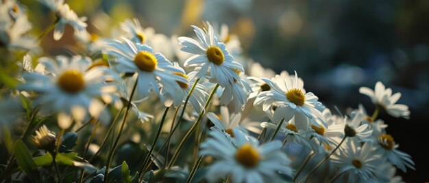 Daisies in Soft Sunlight