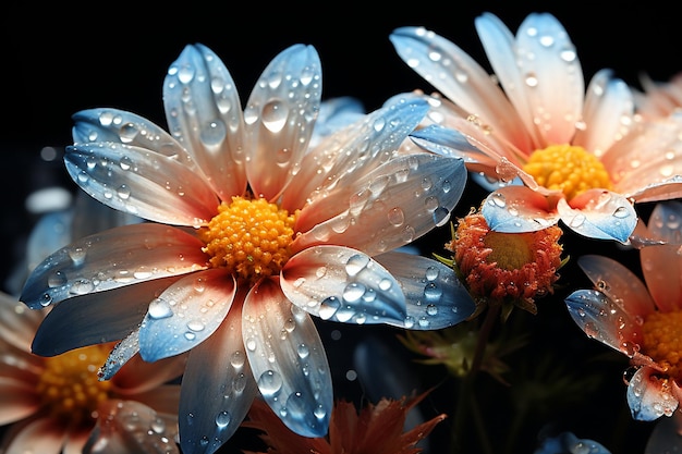 Daisies Under Starlight Nighttime Bloom