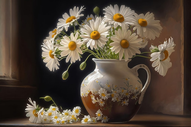 Daisies in the vase