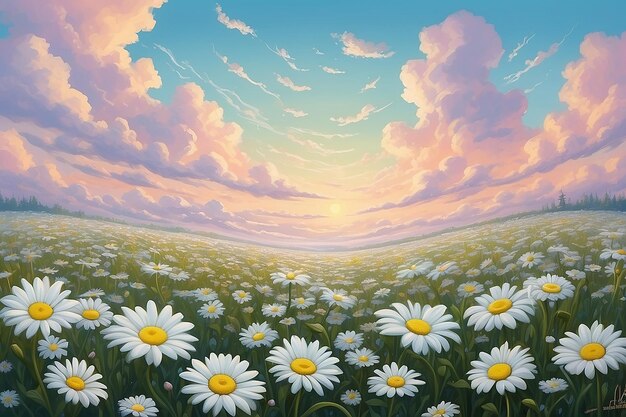 Photo daisy dreamscape