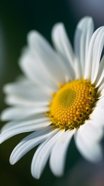 A daisy in a field of grass