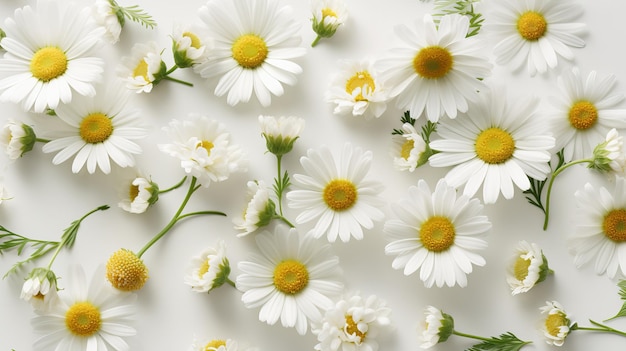 Daisy flower top view