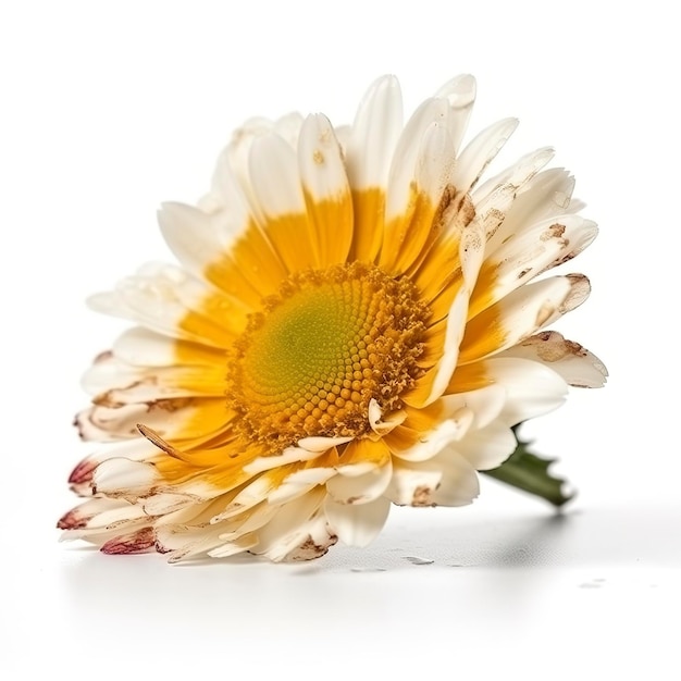 Daisy flower with isolated on white background generate ai