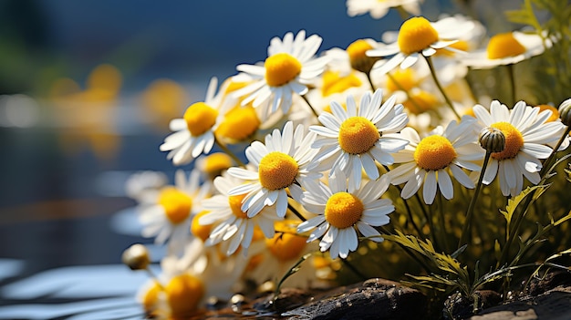 Photo daisy flowers vector hd 8k wallpaper stock photographic image