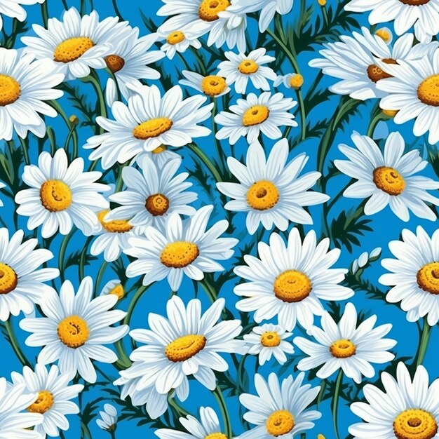 Daisy pattern for collage art