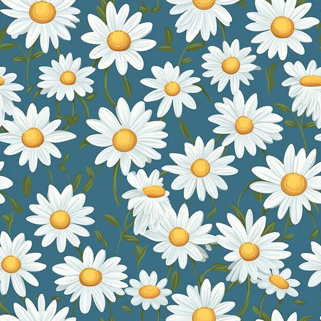 Daisy petal serenity seamless art