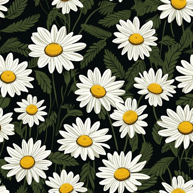 Daisy Serenity Floral Pattern Magic