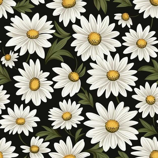 Daisy Symphony Floral Pattern Magic